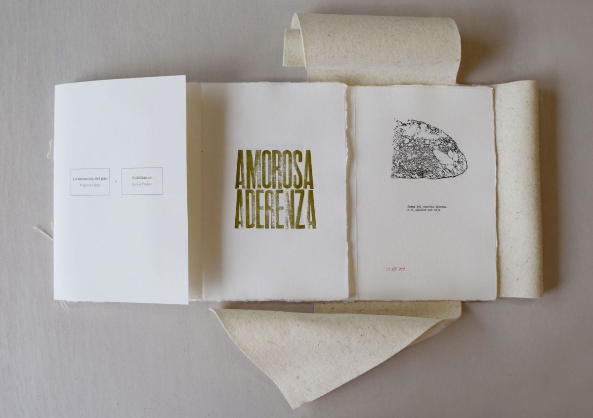 La memoria del pan + Cotidianas.&amp;nbsp;Virginia L&amp;oacute;pez y Daniel Franco. editado por pacabooks 2018