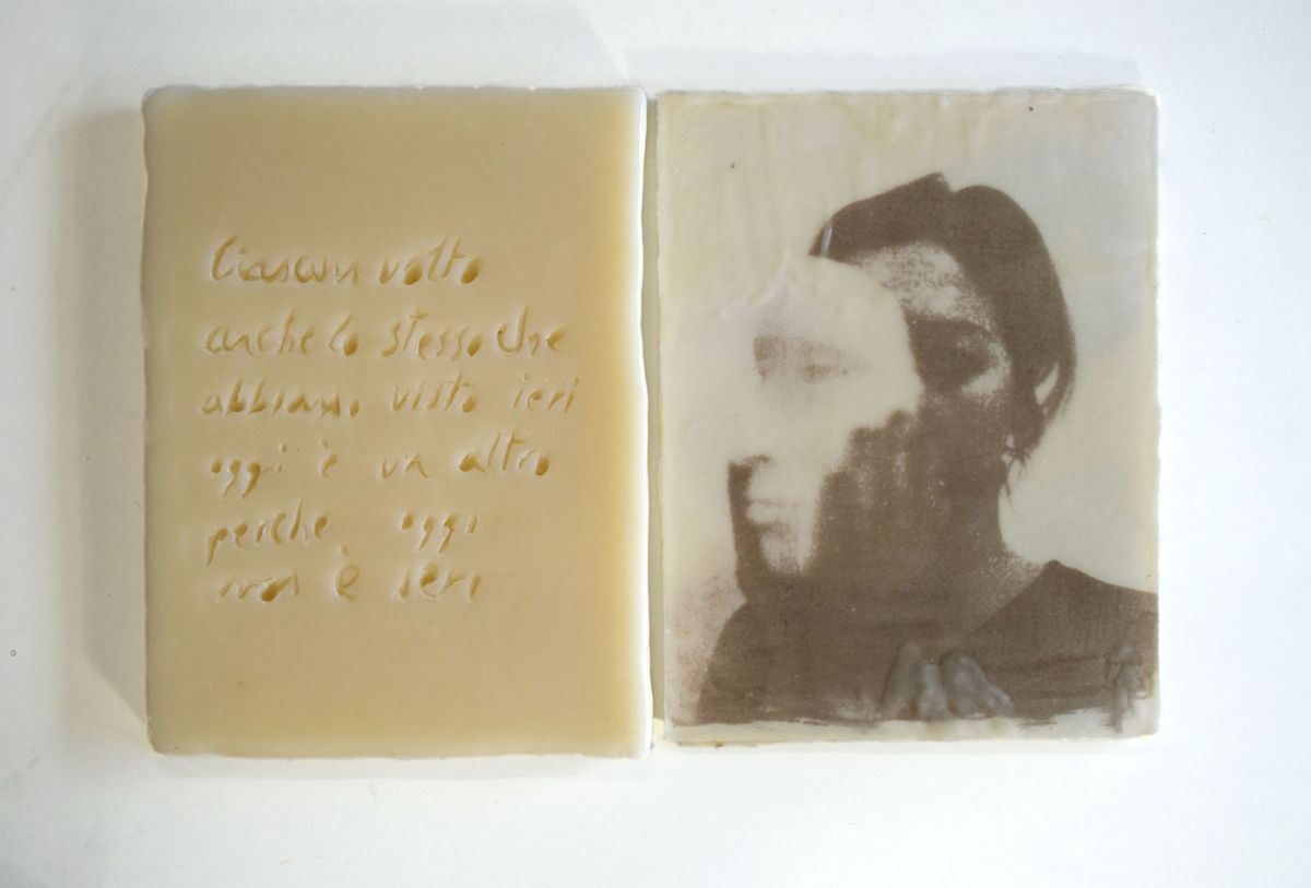 VIRGINIA L&amp;Oacute;PEZ."I volti (Pessoa)". Libro de artista. Pieza &amp;uacute;nica.&amp;nbsp;