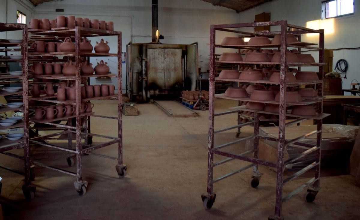 Interior de la alfarer&amp;iacute;a Ceramica A. Teresa. Portillo (Valladolid)