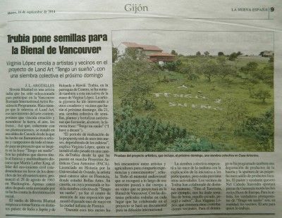 articulo de J.L.Arguelles en el diario &amp;nbsp;La Nueva Espana, 16.09.2014.
