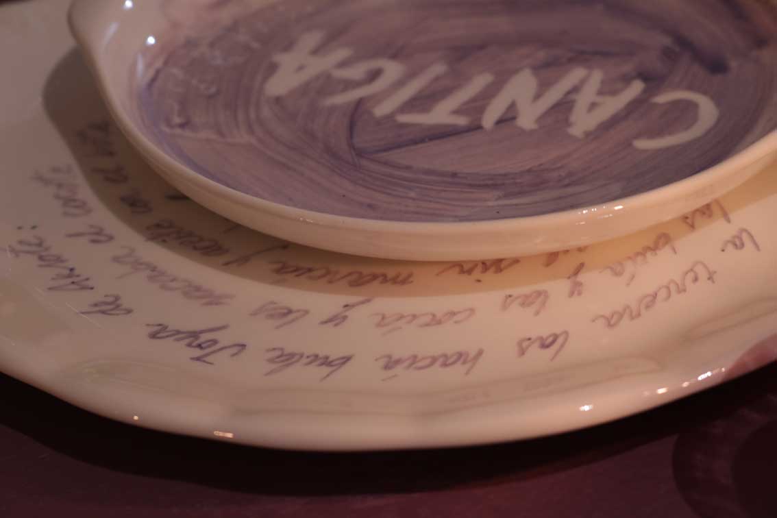detalle de los platos realizados por Virginia L&amp;oacute;pez.